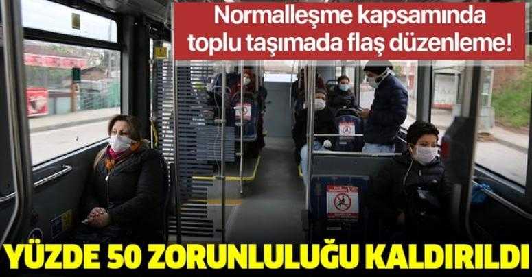 İçişleri'nden toplu taşımaya 'normalleşme' düzenlemesi