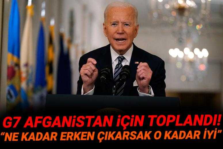 Biden Taliban'ın açıklaması sonrası : Ne kadar erken çıkarsak o kadar iyi