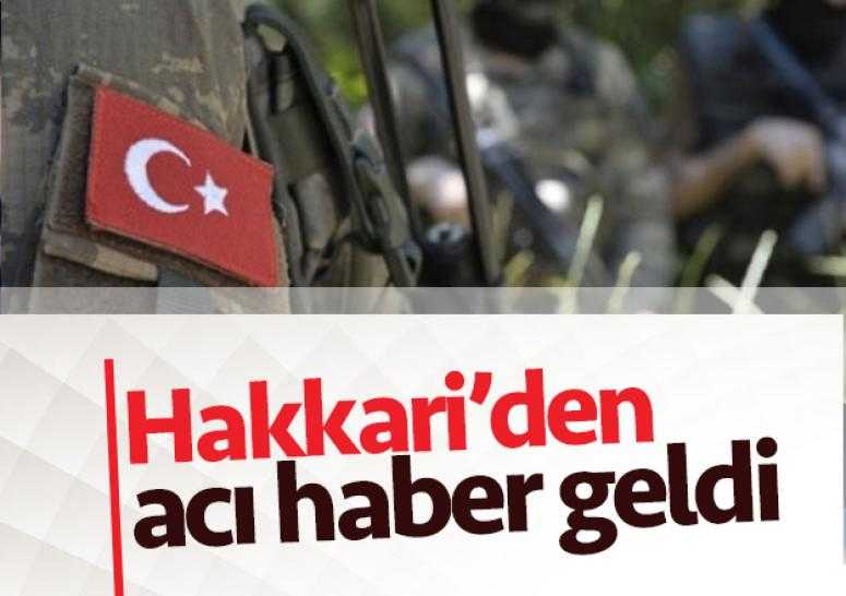 Hakkari'den acı haber geldi