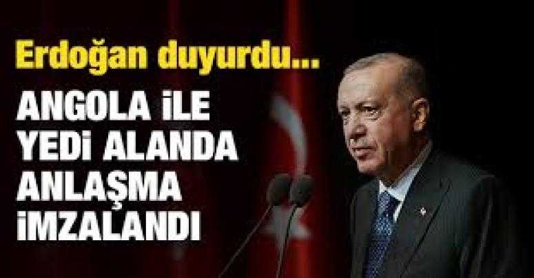 Angola ile Türkiye arasında 7 anlaşma imzalandı