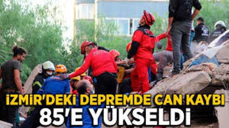 Depremde can kaybı 85'e yükseldi