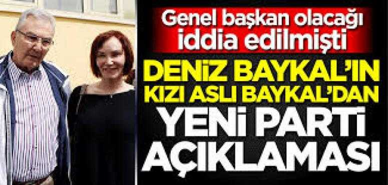 Aslı Baykal'dan yeni parti açıklaması