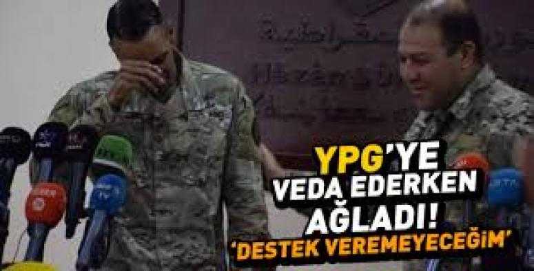 ABD'li komutan YPG'ye veda ederken ağladı!