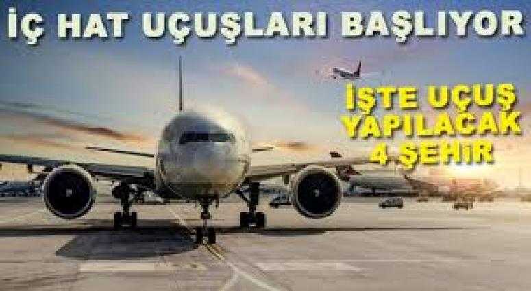 İç hat uçuşları 1 Haziran'da başlıyor