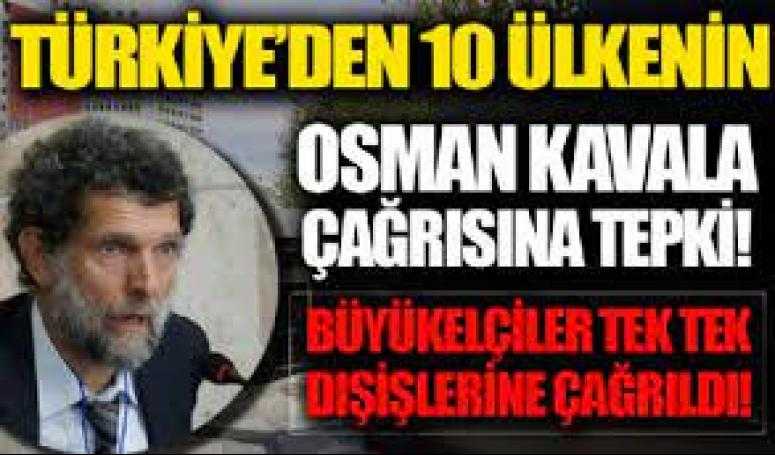 10 ülkenin büyükelçilerine tepki yağdı