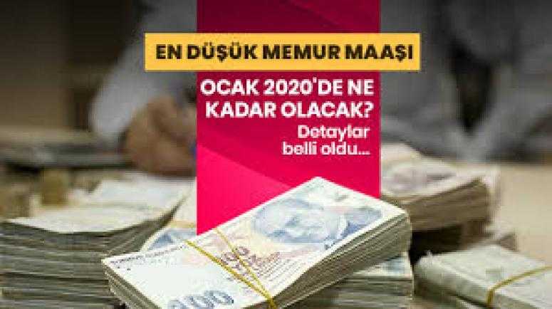 En düşük memur maaşı Ocak 2020'de 3 bin 875 lira olacak