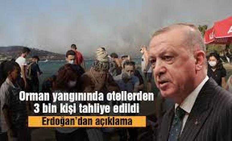 Erdoğan’dan yangınlarla ilgili açıklama